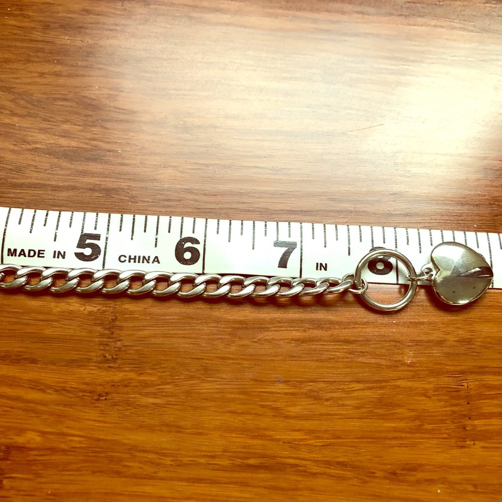 Beautiful stainless steel heart bracelet